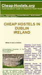 Mobile Screenshot of dublin-hostels.cheap-hostels.org