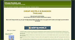 Desktop Screenshot of bangkok-hostels.cheap-hostels.org