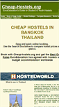 Mobile Screenshot of bangkok-hostels.cheap-hostels.org
