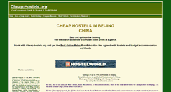 Desktop Screenshot of beijing-hostels.cheap-hostels.org