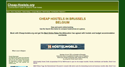 Desktop Screenshot of brussels-hostels.cheap-hostels.org