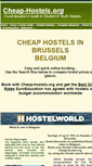 Mobile Screenshot of brussels-hostels.cheap-hostels.org