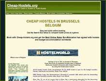 Tablet Screenshot of brussels-hostels.cheap-hostels.org