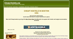 Desktop Screenshot of boston-hostels.cheap-hostels.org