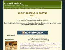 Tablet Screenshot of boston-hostels.cheap-hostels.org