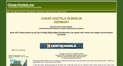 Desktop Screenshot of berlin-hostels.cheap-hostels.org
