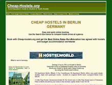 Tablet Screenshot of berlin-hostels.cheap-hostels.org