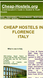 Mobile Screenshot of florence-hostels.cheap-hostels.org