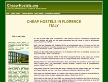 Tablet Screenshot of florence-hostels.cheap-hostels.org