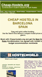 Mobile Screenshot of barcelona-hostels.cheap-hostels.org