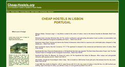 Desktop Screenshot of lisbon-hostels.cheap-hostels.org
