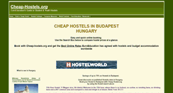 Desktop Screenshot of budapest-hostels.cheap-hostels.org