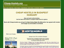 Tablet Screenshot of budapest-hostels.cheap-hostels.org