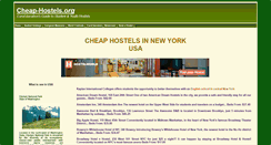 Desktop Screenshot of new-york-hostels.cheap-hostels.org