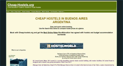 Desktop Screenshot of buenos-aires-hostels.cheap-hostels.org