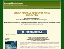 Tablet Screenshot of buenos-aires-hostels.cheap-hostels.org